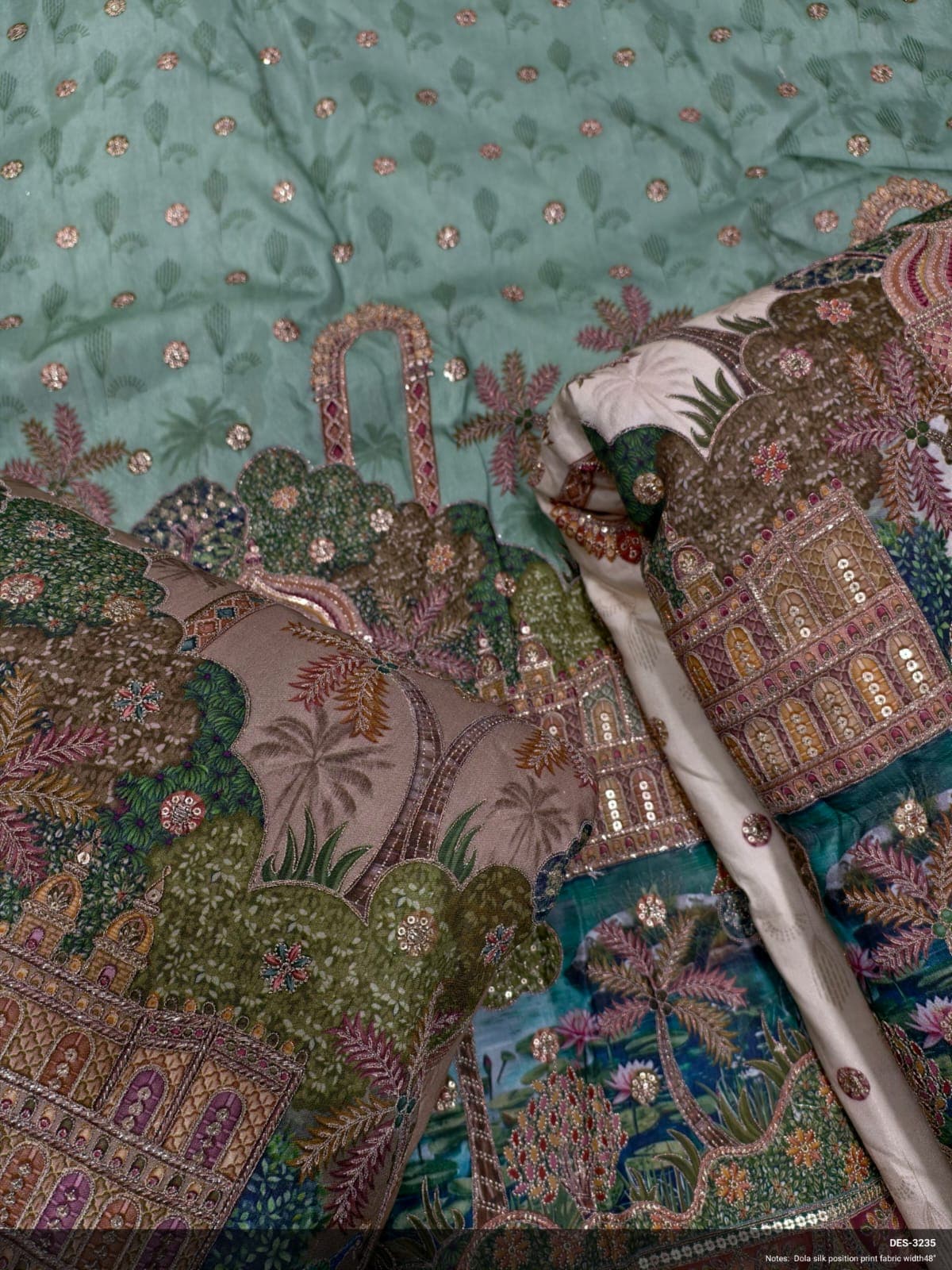 Dola silk position print DES-3235 — view 1