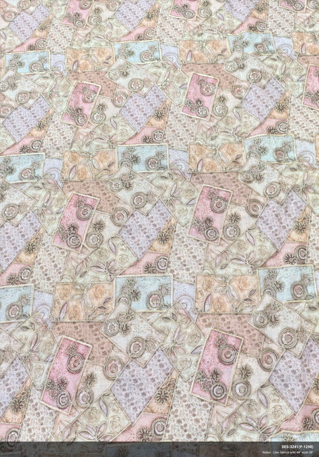 Linen fabric DES-3241 — view 1