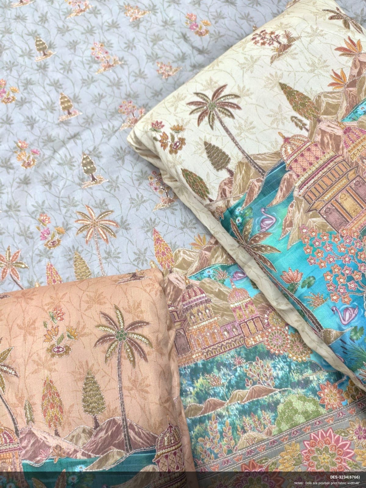 Dola silk position print DES-3234 — view 1